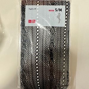 Uniqlo Black Patterned Tights
